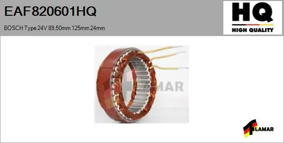Stator, alternator (EAF820601HQ)