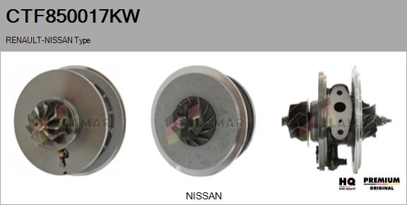 Core assembly, turbocharger (CTF850017KW)