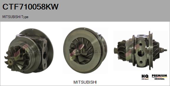 Core assembly, turbocharger (CTF710058KW)