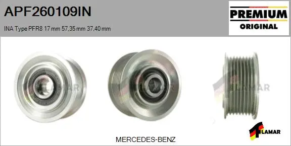 Belt Pulley, alternator (APF260109IN)