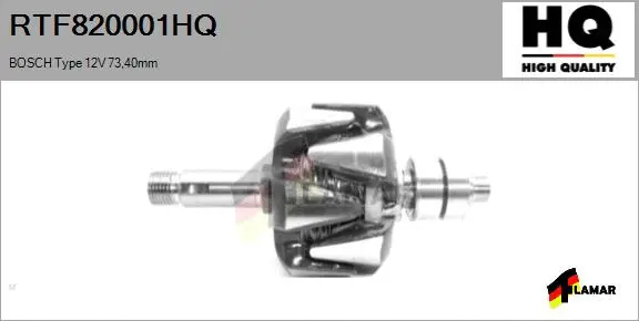 Rotor, alternator (RTF820001HQ)