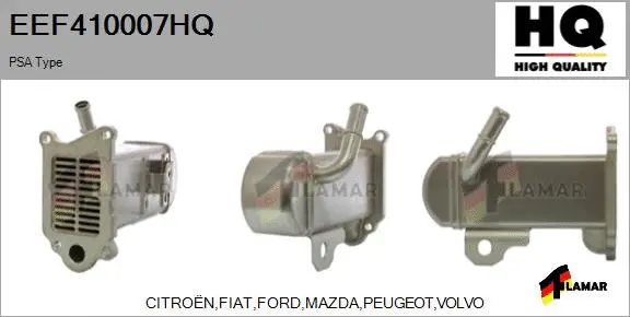 Cooler, exhaust gas recirculation (EEF410007HQ)
