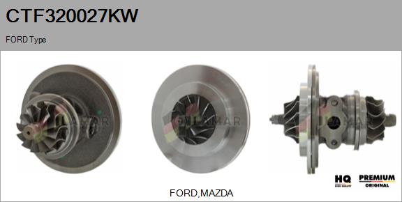 Core assembly, turbocharger (CTF320027KW)