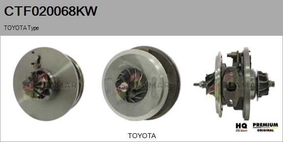 Core assembly, turbocharger (CTF020068KW)