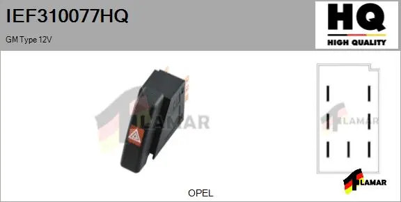 Hazard Warning Light Switch (IEF310077HQ)