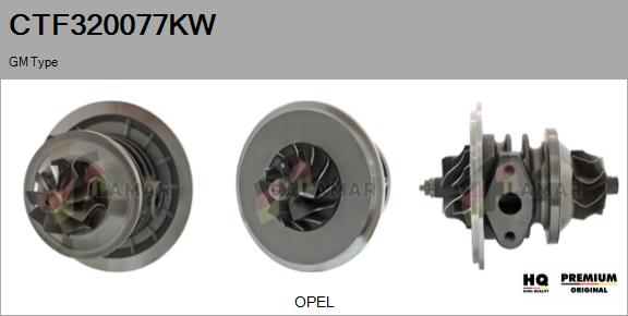 Core assembly, turbocharger (CTF320077KW)