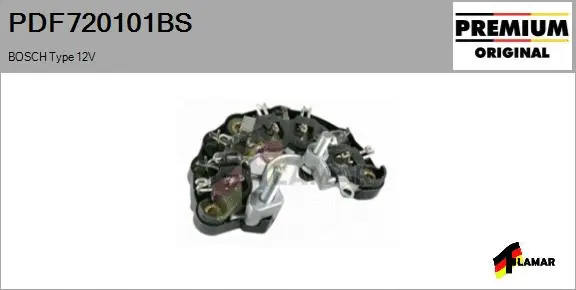 Rectifier, alternator (PDF720101BS)