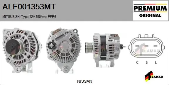 Alternator (ALF001353MT)