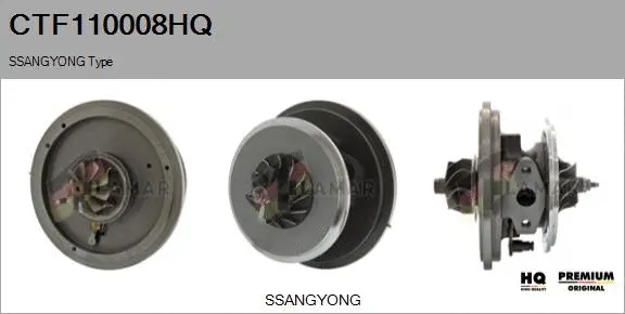 Core assembly, turbocharger (CTF110008HQ)