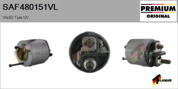 Solenoid Switch, starter (SAF480151VL)