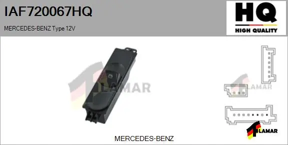 Switch, window regulator (IAF720067HQ)