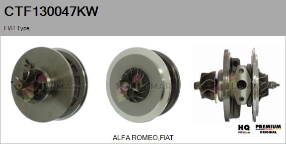 Core assembly, turbocharger (CTF130047KW)