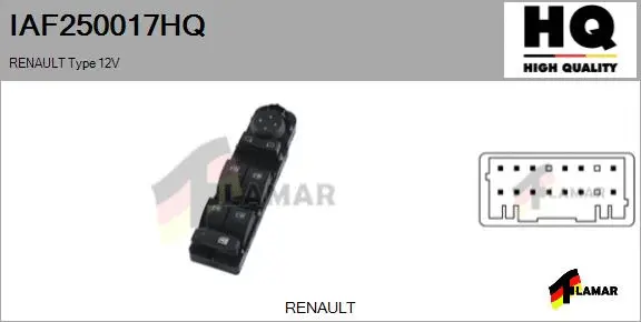 Switch, window regulator (IAF250017HQ)