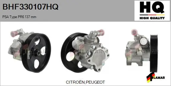 Hydraulic Pump, steering (BHF330107HQ)