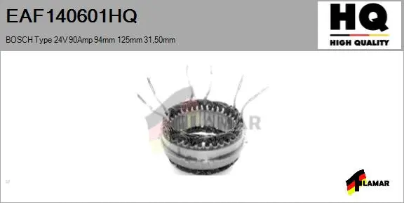 Stator, alternator (EAF140601HQ)