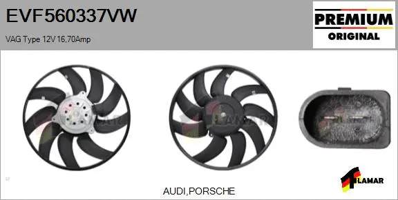 Fan, engine cooling (EVF560337VW)