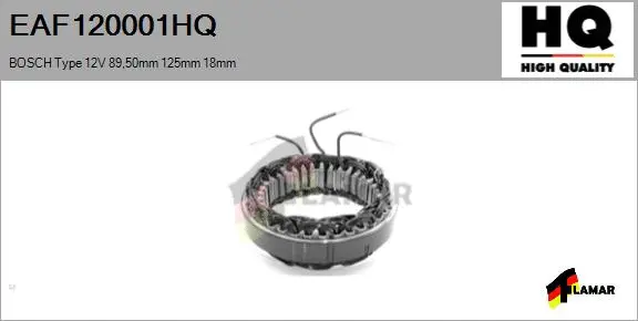 Stator, alternator (EAF120001HQ)