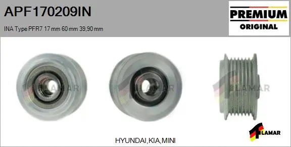 Belt Pulley, alternator (APF170209IN)