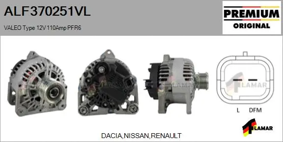 Alternator (ALF370251VL)