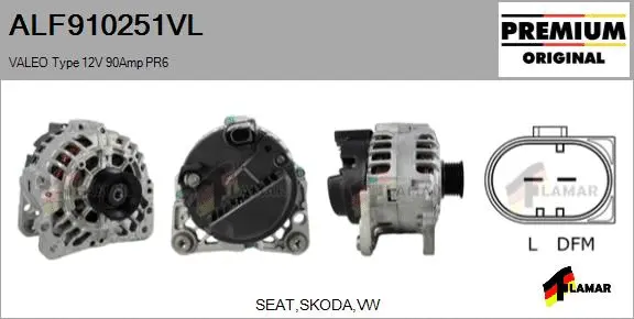 Alternator (ALF910251VL)