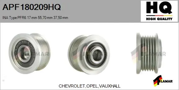 Belt Pulley, alternator (APF180209HQ)