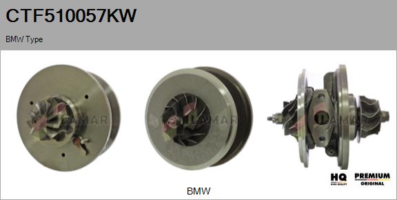 Core assembly, turbocharger (CTF510057KW)