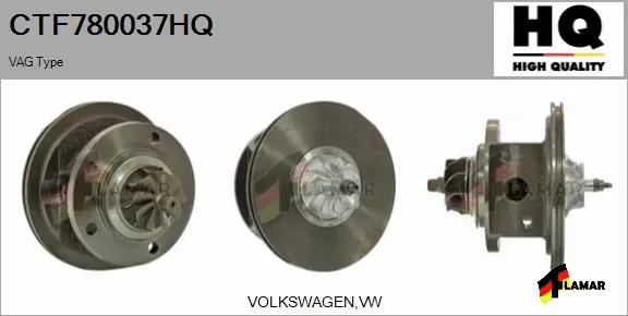 Core assembly, turbocharger (CTF780037HQ)