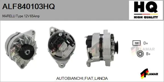 Alternator (ALF840103HQ)