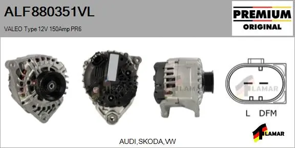 Alternator (ALF880351VL)