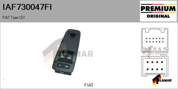 Switch, window regulator (IAF730047FI)