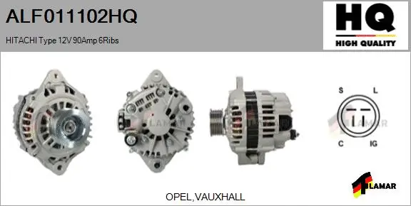 Alternator (ALF011102HQ)