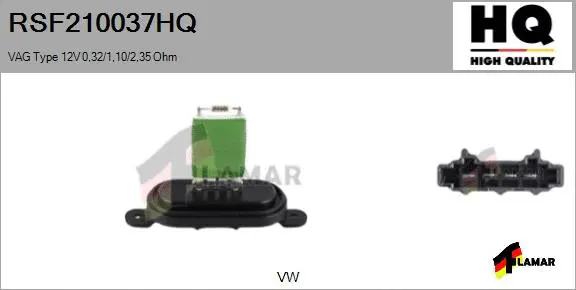 Resistor, interior blower (RSF210037HQ)