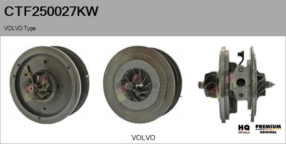 Core assembly, turbocharger (CTF250027KW)