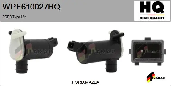 Washer Fluid Pump, window cleaning (WPF610027HQ)