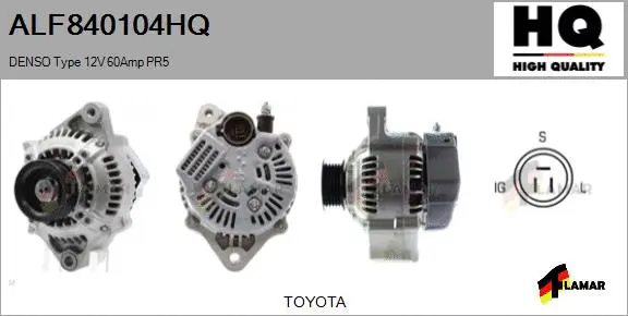 Alternator (ALF840104HQ)