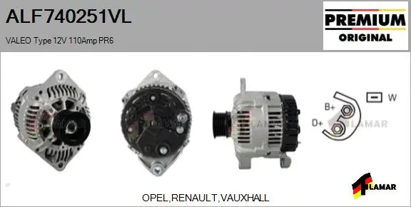 Alternator (ALF740251VL)