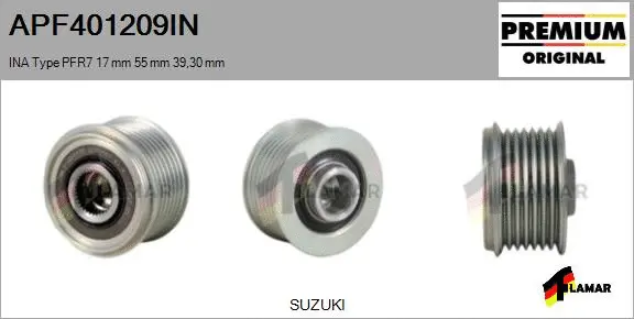 Belt Pulley, alternator (APF401209IN)