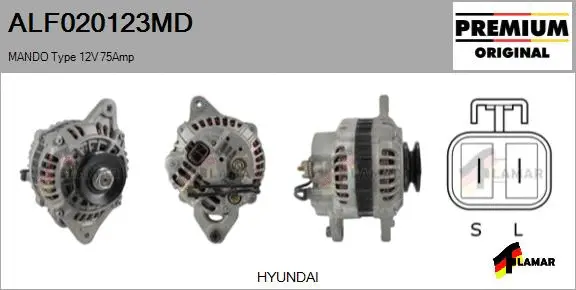 Alternator (ALF020123MD)