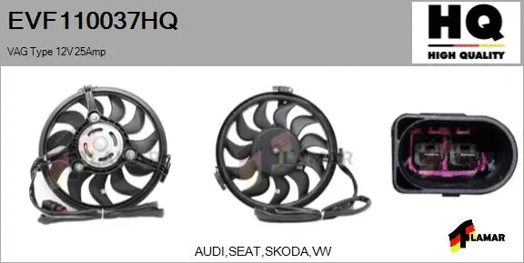 Electric Motor, radiator fan (EVF110037HQ)