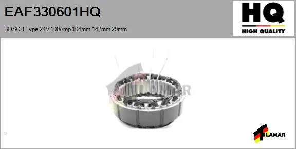 Stator, alternator (EAF330601HQ)
