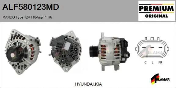 Alternator (ALF580123MD)