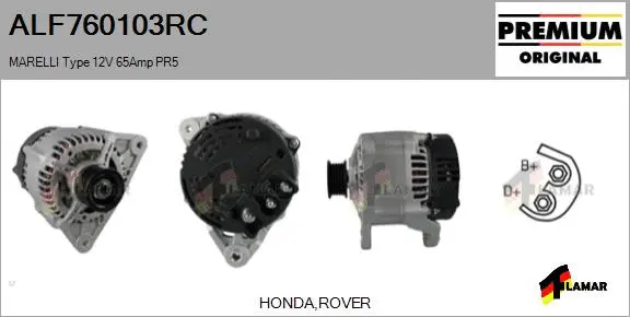 Alternator (ALF760103RC)