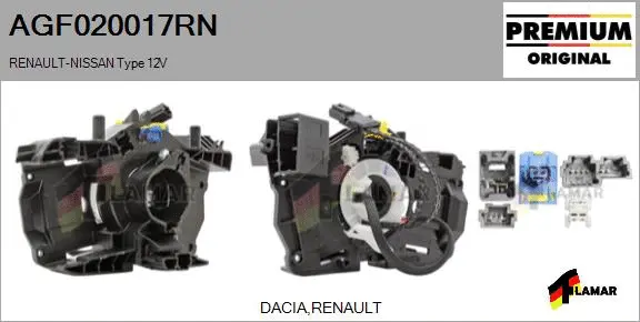 Clockspring, airbag (AGF020017RN)