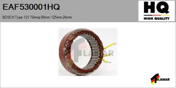 Stator, alternator (EAF530001HQ)