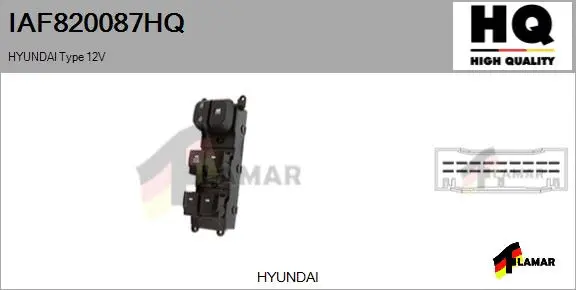 Switch, window regulator (IAF820087HQ)