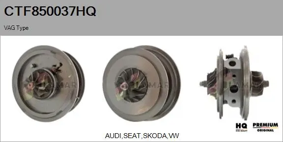 Core assembly, turbocharger (CTF850037HQ)