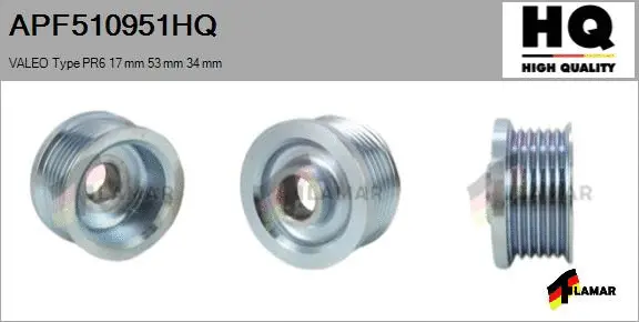 Belt Pulley, alternator (APF510951HQ)