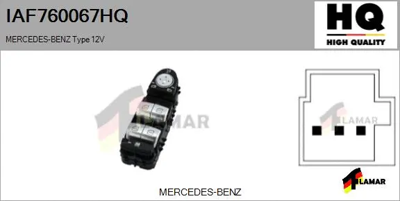 Switch, window regulator (IAF760067HQ)