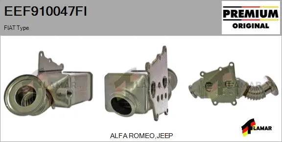 Cooler, exhaust gas recirculation (EEF910047FI)