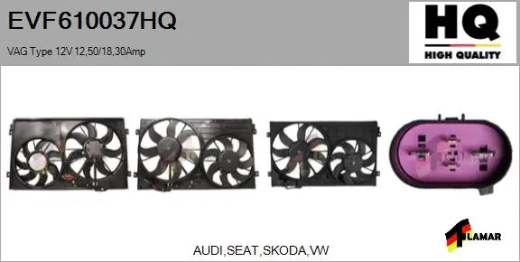 Electric Motor, radiator fan (EVF610037HQ)